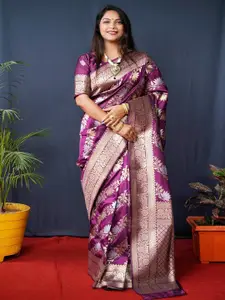 SGF11 Woven Design Zari Pure Silk Kanjeevaram Saree