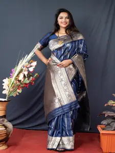 SGF11 Woven Design Zari Pure Silk Kanjeevaram Saree