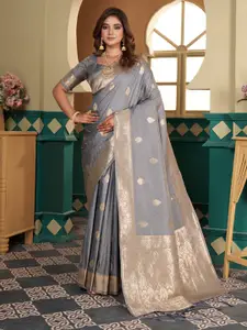 SGF11 Woven Design Zari Pure Silk Kanjeevaram Saree
