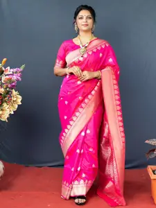 SGF11 Woven Design Zari Pure Silk Kanjeevaram Saree