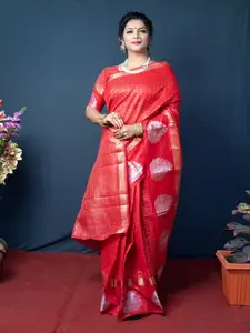 SGF11 Woven Design Pure Zari Heavy Work Kanjeevaram Silk Saree