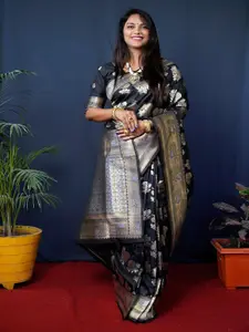 SGF11 Woven Design Zari Pure Silk Kanjeevaram Saree