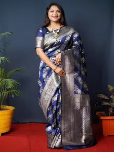 SGF11 Woven Design Zari Pure Silk Heavy Work Kanjeevaram Saree