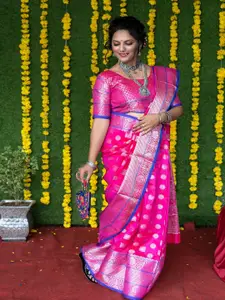 SGF11 Woven Design Zari Pure Silk Kanjeevaram Saree