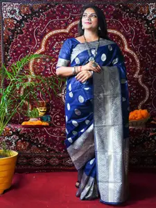 SGF11 Woven Design Zari Pure Silk Kanjeevaram Saree