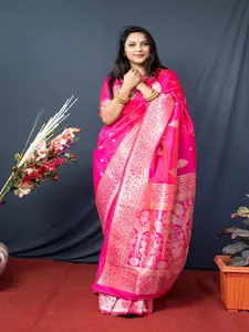 SGF11 Woven Design Zari Pure Silk Kanjeevaram Saree