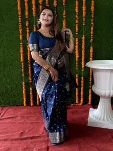 SGF11 Woven Design Zari Pure Silk Kanjeevaram Saree