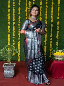 SGF11 Woven Design Zari Pure Silk Kanjeevaram Saree