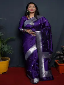 SGF11 Woven Design Pure Zari Heavy Work Paithani Kanjeevaram Silk Saree