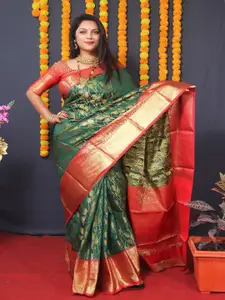 SGF11 Woven Design Pure Zari Heavy Work Kanjeevaram Silk Saree