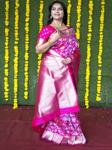 SGF11 Woven Design Zari Pure Silk Kanjeevaram Saree