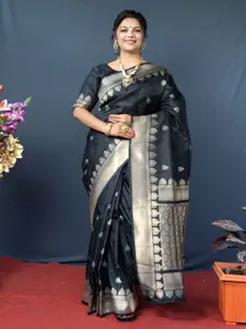 SGF11 Woven Design Zari Pure Silk Kanjeevaram Saree