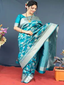 SGF11 Woven Design Zari Pure Silk Kanjeevaram Saree