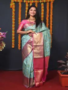 SGF11 Woven Design Pure Zari Heavy Work Kanjeevaram Silk Saree
