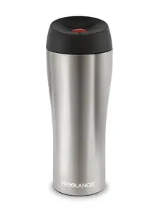 Freelance Silver-Toned Stainless Steel Double Wall Vacuum Water Bottle 400 ml