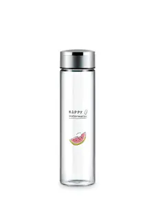 Freelance Pink 2 Pieces Glass Double Wall Vacuum Water Bottle 600 ml