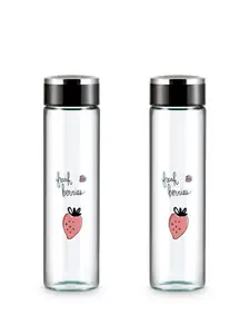 Freelance Blue 2 Pieces Glass Double Wall Vacuum Water Bottles