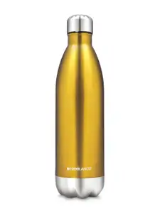 Freelance Gold-Toned Stainless Steel Solid Double Wall Vacuum Water Bottle 1 L