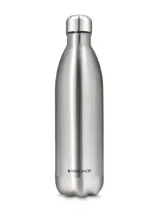 Freelance Silver-Toned Stainless Steel Solid Double Wall Vacuum Water Bottle 1 L