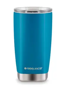 Freelance Blue Single Stainless Steel Double Wall Vacuum Water Bottle 350 ml