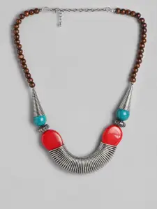 RICHEERA Silver-Plated Artificial Beads Necklace