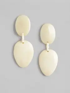 RICHEERA Oval Artificial Beads Drop Earrings