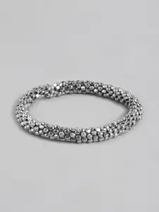 RICHEERA Women Brass Silver-Plated Bracelet