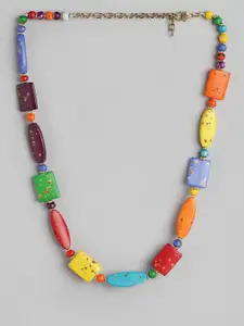 RICHEERA Gold-Plated Artificial Beads Necklace