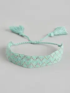 RICHEERA Women Artificial Beads Wraparound Bracelet