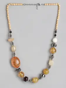 RICHEERA Silver-Plated Artificial Beads Necklace