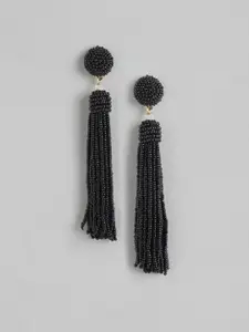 RICHEERA Gold-Plated Quirky Artificial Beads Drop Earrings