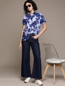 Roadster Women Abstract Printed Casual Shirt