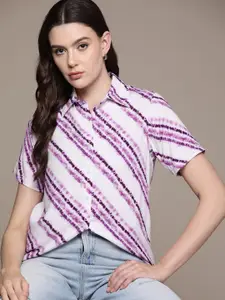 Roadster Women Abstract Printed Casual Shirt