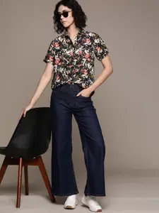 Roadster Women Abstract Printed Casual Shirt