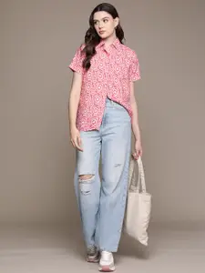 Roadster Women Abstract Printed Casual Shirt
