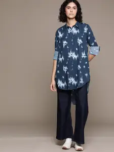 Roadster Women Abstract Printed Longline Casual Shirt