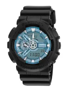 CASIO Men G-Shock GA-110CD-1A2DR Blue Analog-Digital Dial Black Resin Strap Watch G1518