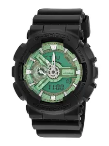 CASIO Men G-Shock GA-110CD-1A3DR Green Analog-Digital Dial Black Resin Strap Watch G1519