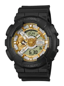 CASIO Men G-Shock GA-110CD-1A9DR Gold Analog-Digital Dial Black Resin Strap Watch G1520