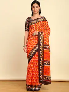 Soch Ikat Printed Pure Cotton Ikat Saree