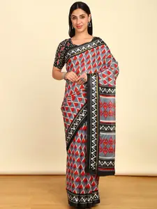 Soch Printed Pure Cotton Ikat Saree