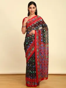 Soch Bandhani Printed Pure Chiffon Bandhani Saree