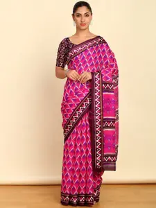 Soch Printed Pure Cotton Ikat Saree
