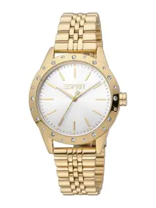 ESPRIT Women Embellished Dial & Stainless Steel Bracelet Style Analogue Watch ES1L302M0065