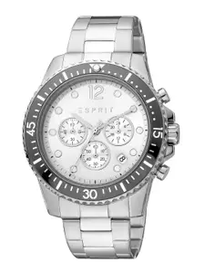 ESPRIT Men Embellished Dial & Stainless Steel Bracelet Style Straps Analogue Watch ES1G392M0045