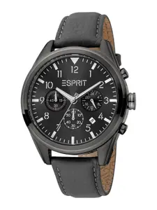 ESPRIT Men Leather Straps Analogue Watch ES1G339L0035
