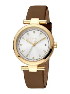 ESPRIT Women Leather Straps Analogue Watch ES1L393L0035