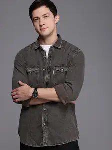 Louis Philippe Jeans Slim Fit Opaque Pure Cotton Casual Shirt