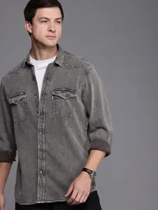 Louis Philippe Jeans Slim Fit Opaque Pure Cotton Casual Shirt