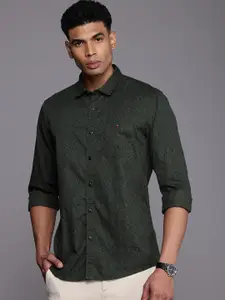 Louis Philippe Jeans Pure Cotton Slim Fit Opaque Printed Casual Shirt